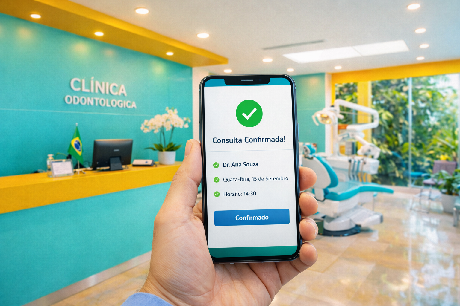 Agendamento confirmado no celular