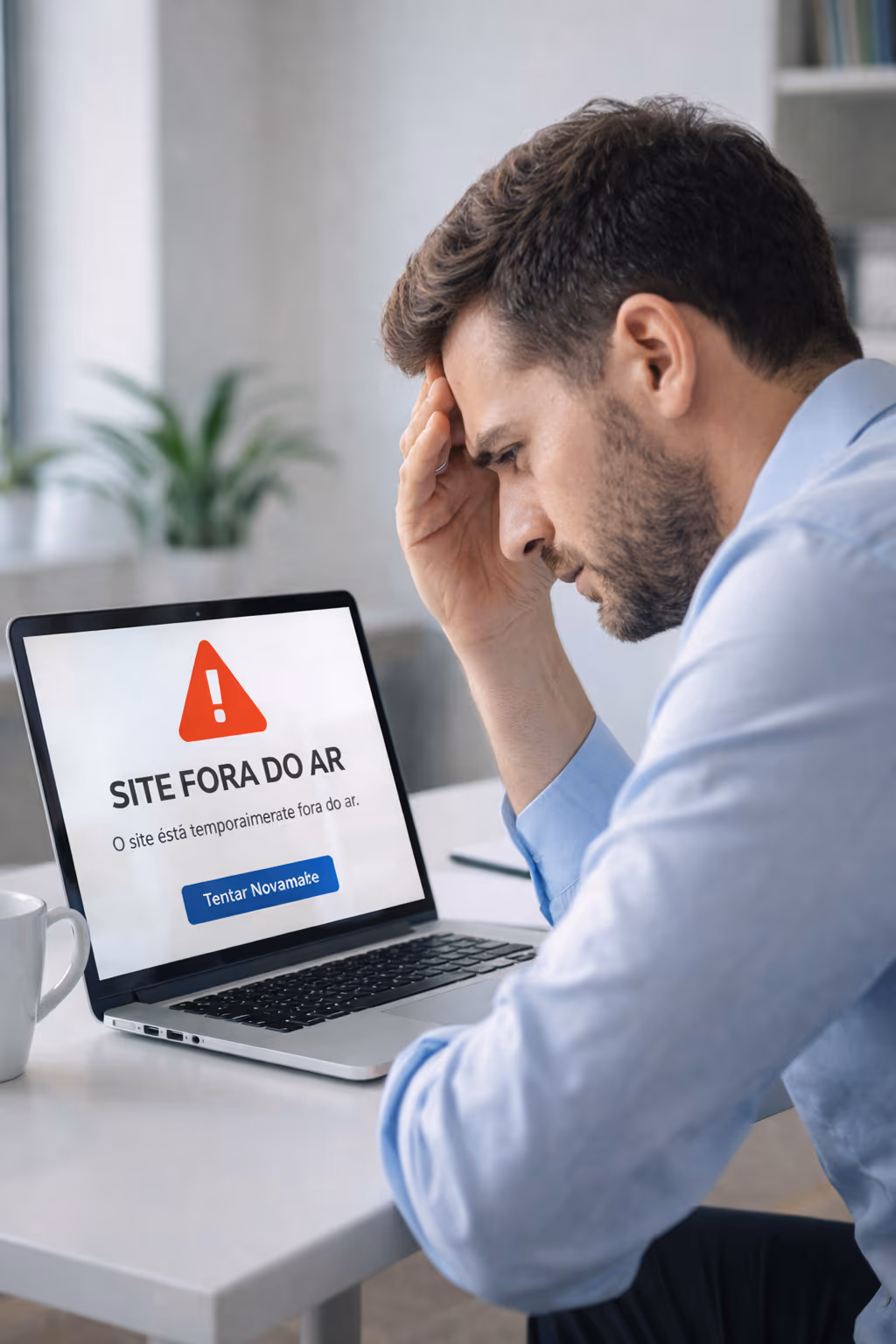 Site fora do ar causando perda de clientes